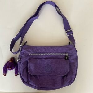 Kipling Syro Purple tote lightweight crossbody bag